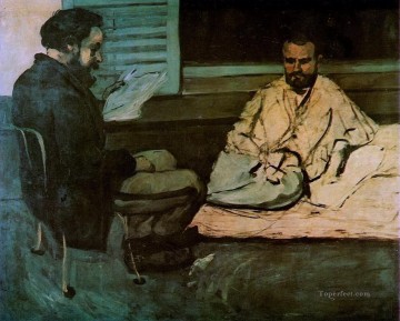 Paul Alexis leyendo un manuscrito de Emile Zola Paul Cezanne Pinturas al óleo